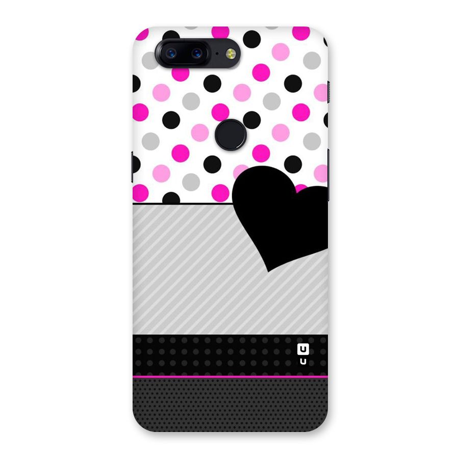 Heart Polka Stripes Back Case for OnePlus 5T