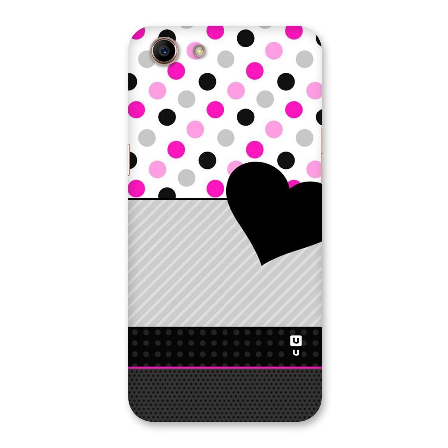 Heart Polka Stripes Back Case for Oppo A83 (2018)