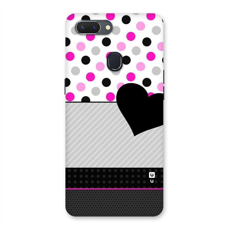Heart Polka Stripes Back Case for Oppo Realme 2
