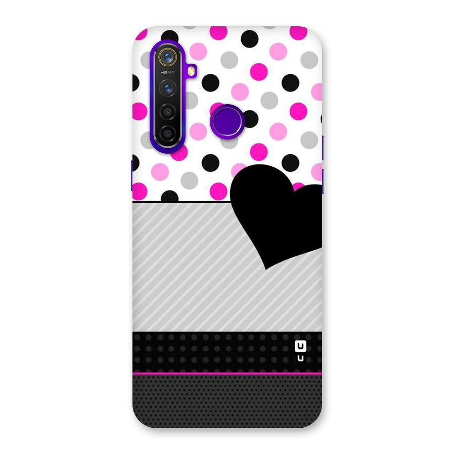 Heart Polka Stripes Back Case for Realme 5 Pro
