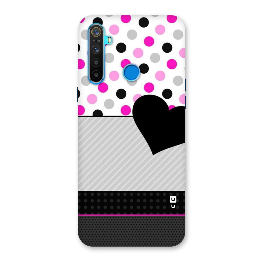 Heart Polka Stripes Back Case for Realme 5s