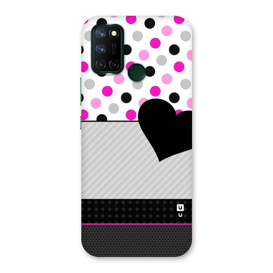 Heart Polka Stripes Back Case for Realme 7i
