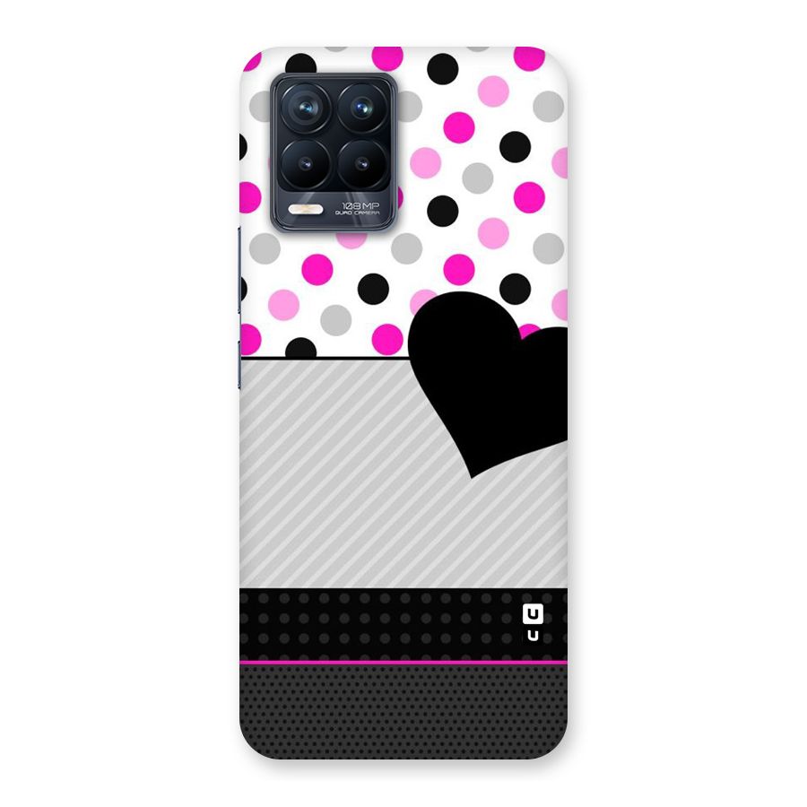Heart Polka Stripes Back Case for Realme 8 Pro