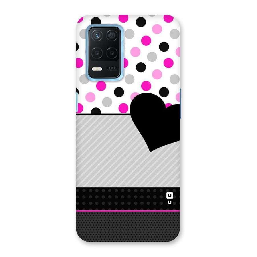 Heart Polka Stripes Back Case for Realme 8s 5G