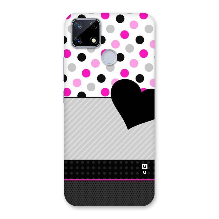 Heart Polka Stripes Back Case for Realme Narzo 20