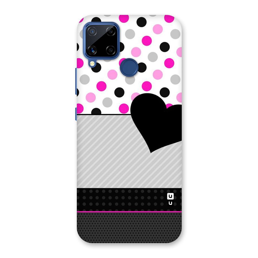 Heart Polka Stripes Back Case for Realme Narzo 30A