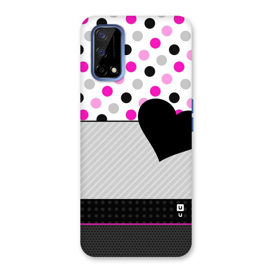 Heart Polka Stripes Back Case for Realme Narzo 30 Pro