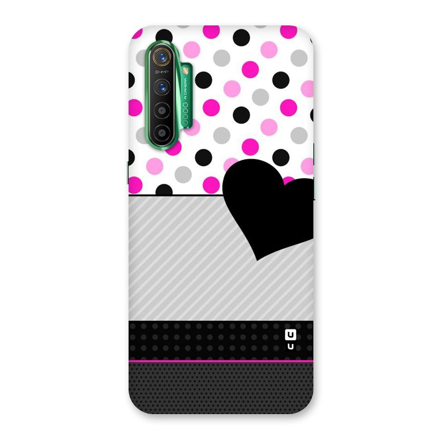 Heart Polka Stripes Back Case for Realme X2