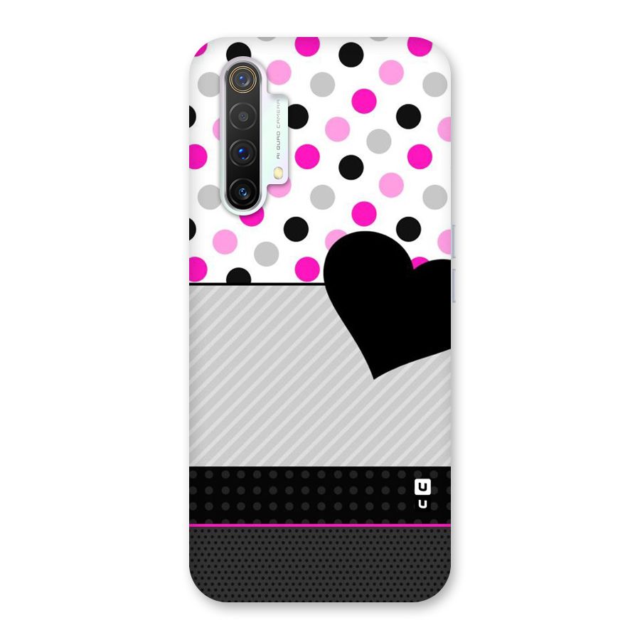 Heart Polka Stripes Back Case for Realme X3