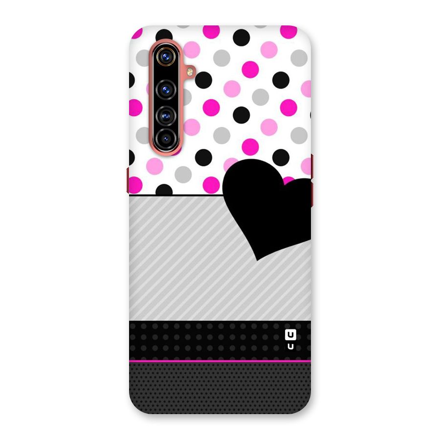 Heart Polka Stripes Back Case for Realme X50 Pro