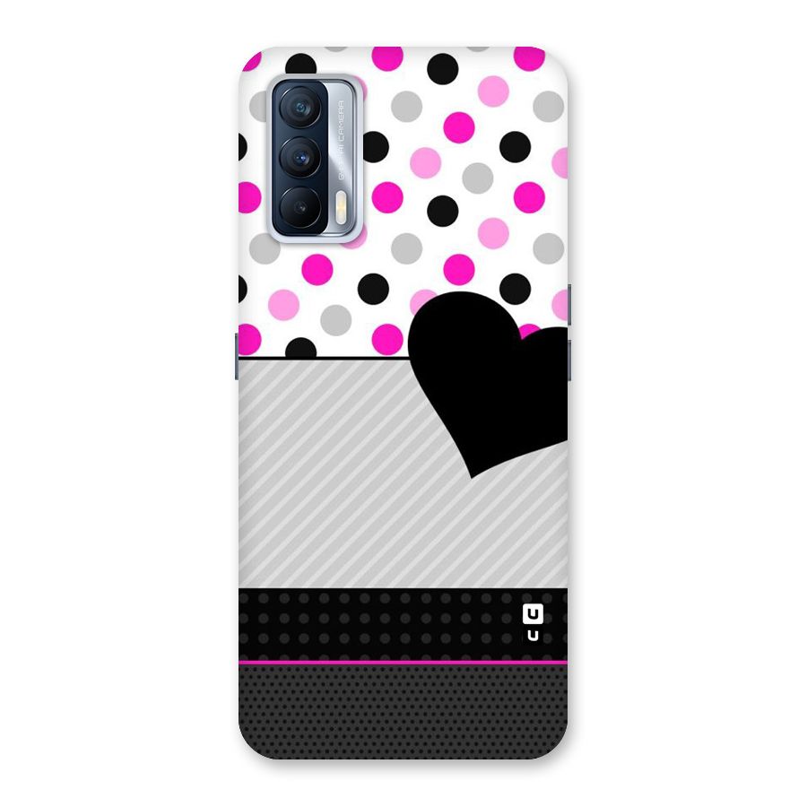 Heart Polka Stripes Back Case for Realme X7