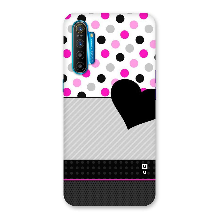 Heart Polka Stripes Back Case for Realme XT
