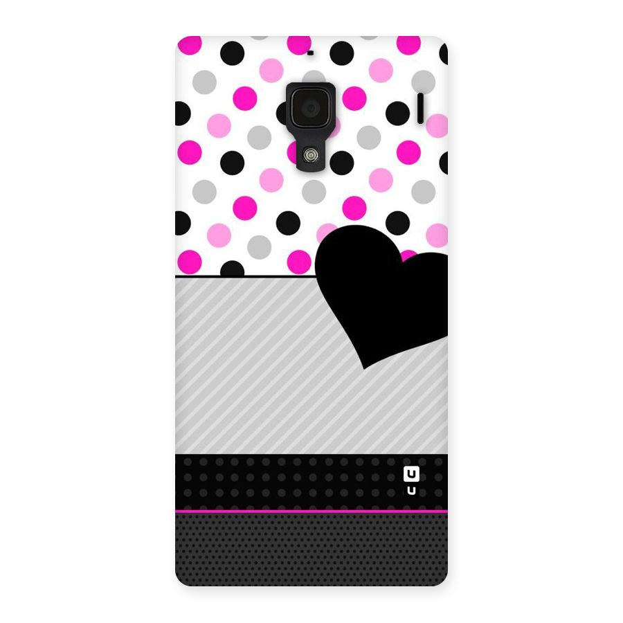 Heart Polka Stripes Back Case for Redmi 1S