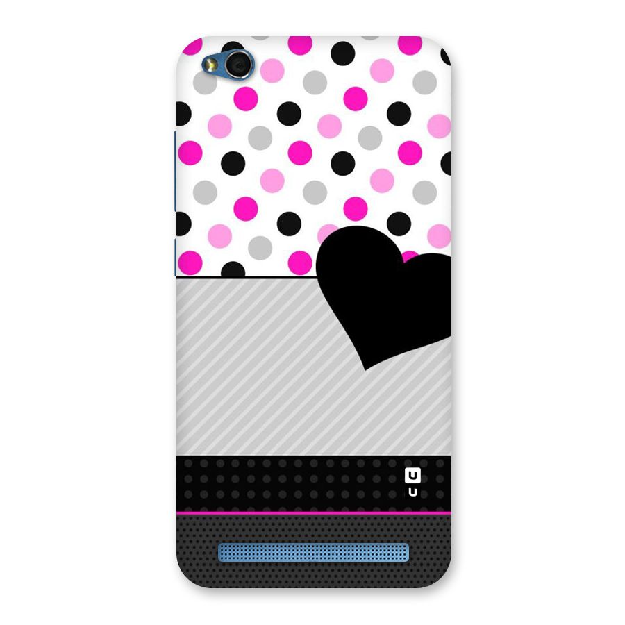 Heart Polka Stripes Back Case for Redmi 5A