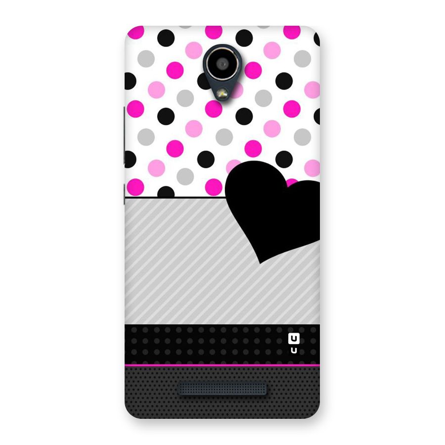 Heart Polka Stripes Back Case for Redmi Note 2