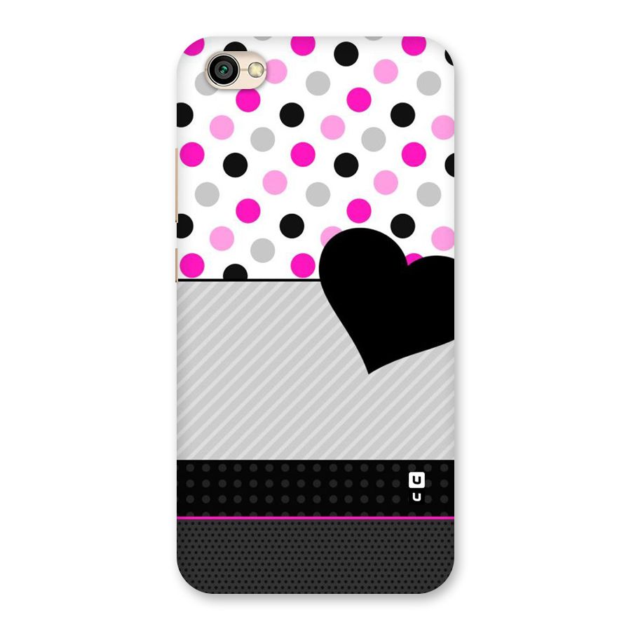 Heart Polka Stripes Back Case for Redmi Y1 Lite