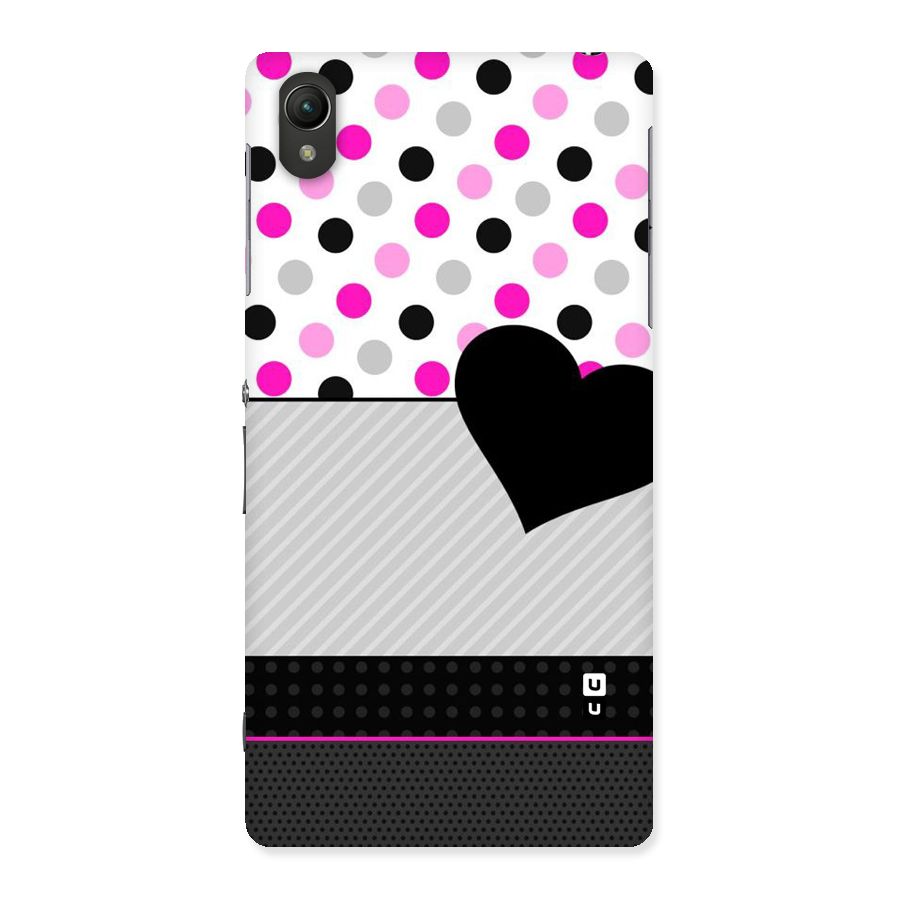 Heart Polka Stripes Back Case for Sony Xperia Z2