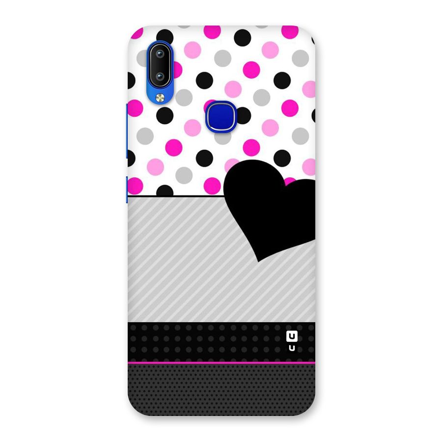 Heart Polka Stripes Back Case for Vivo Y91