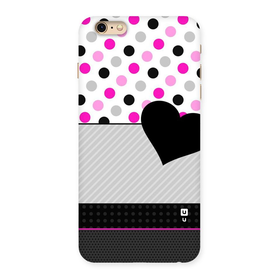 Heart Polka Stripes Back Case for iPhone 6 Plus 6S Plus