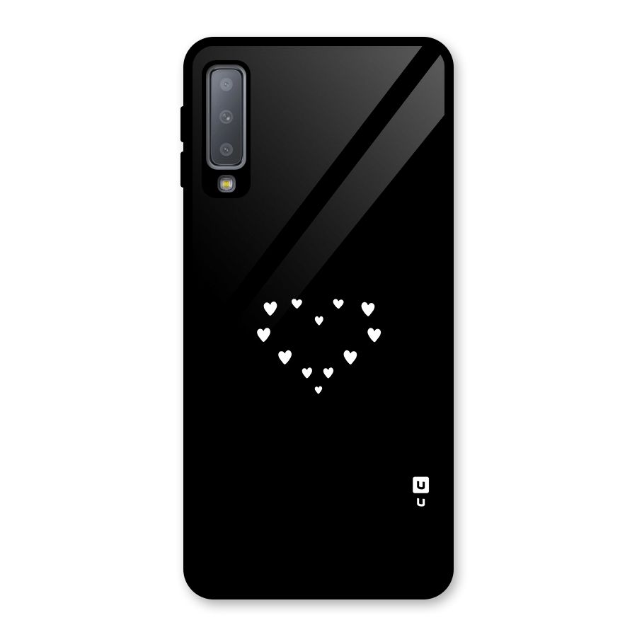 Heart of Hearts Glass Back Case for Galaxy A7 (2018)