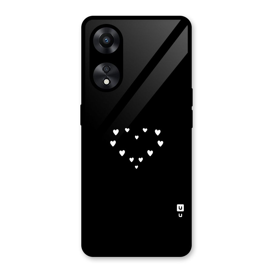 Heart of Hearts Glass Back Case for Oppo A78