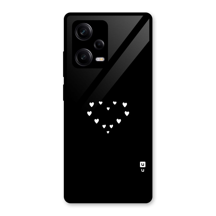 Heart of Hearts Glass Back Case for Redmi Note 12 Pro
