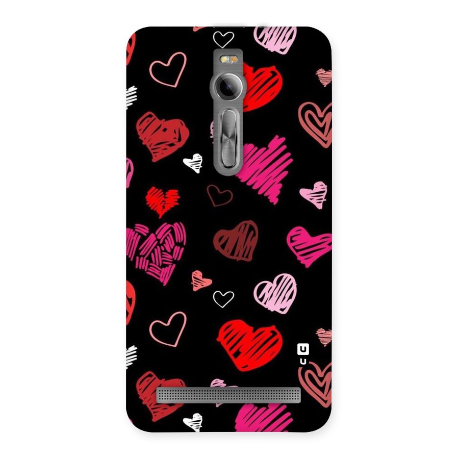 Hearts Art Pattern Back Case for Asus Zenfone 2