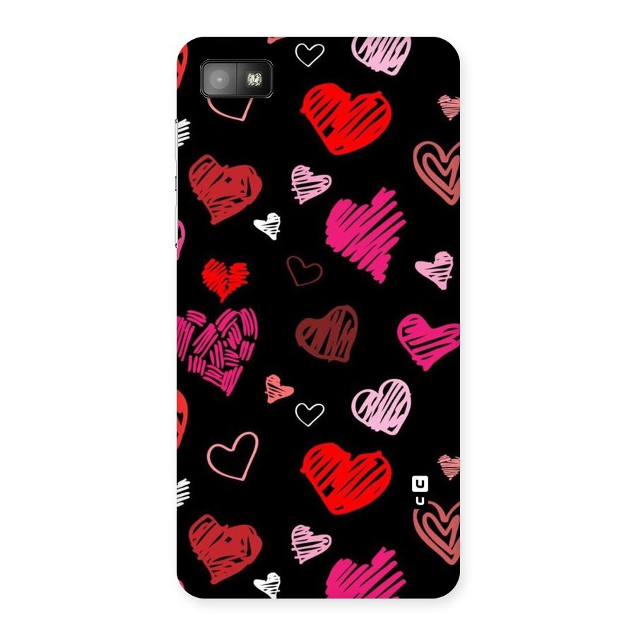 Hearts Art Pattern Back Case for Blackberry Z10