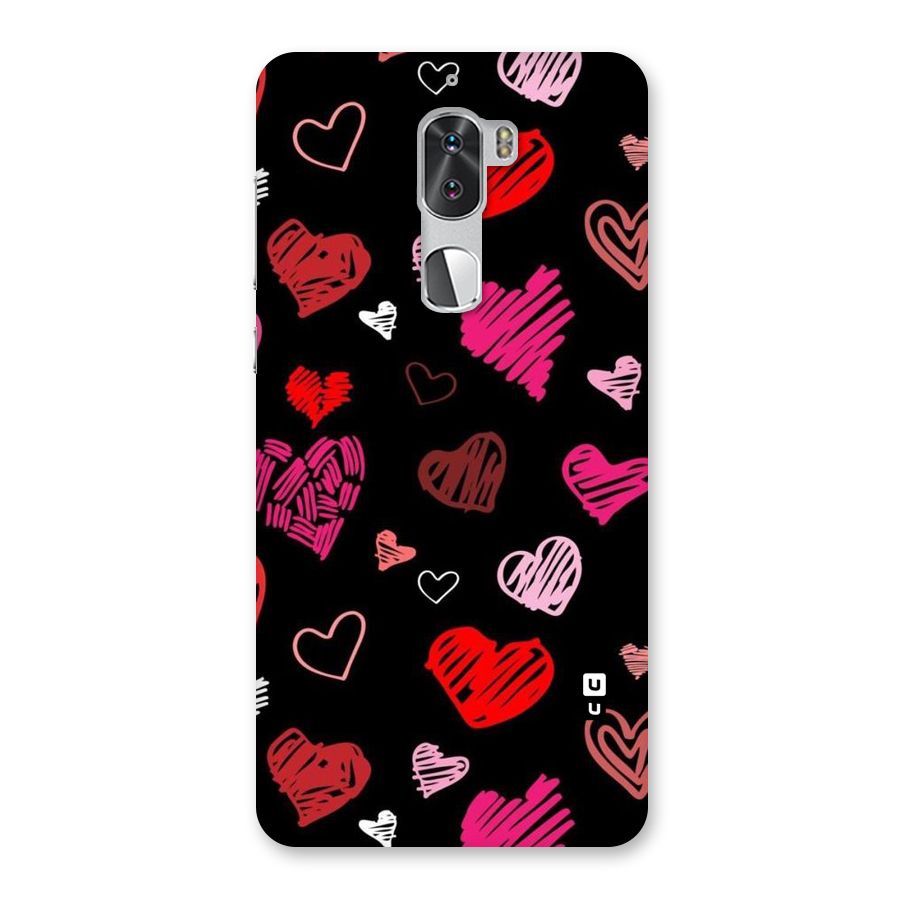 Hearts Art Pattern Back Case for Coolpad Cool 1