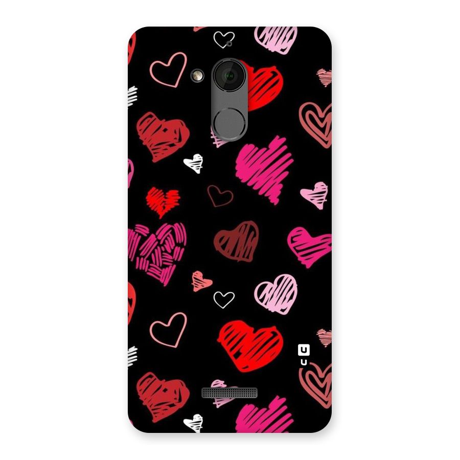 Hearts Art Pattern Back Case for Coolpad Note 5