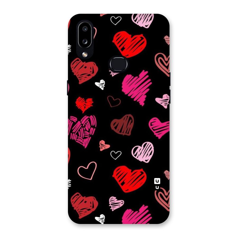 Hearts Art Pattern Back Case for Galaxy A10s