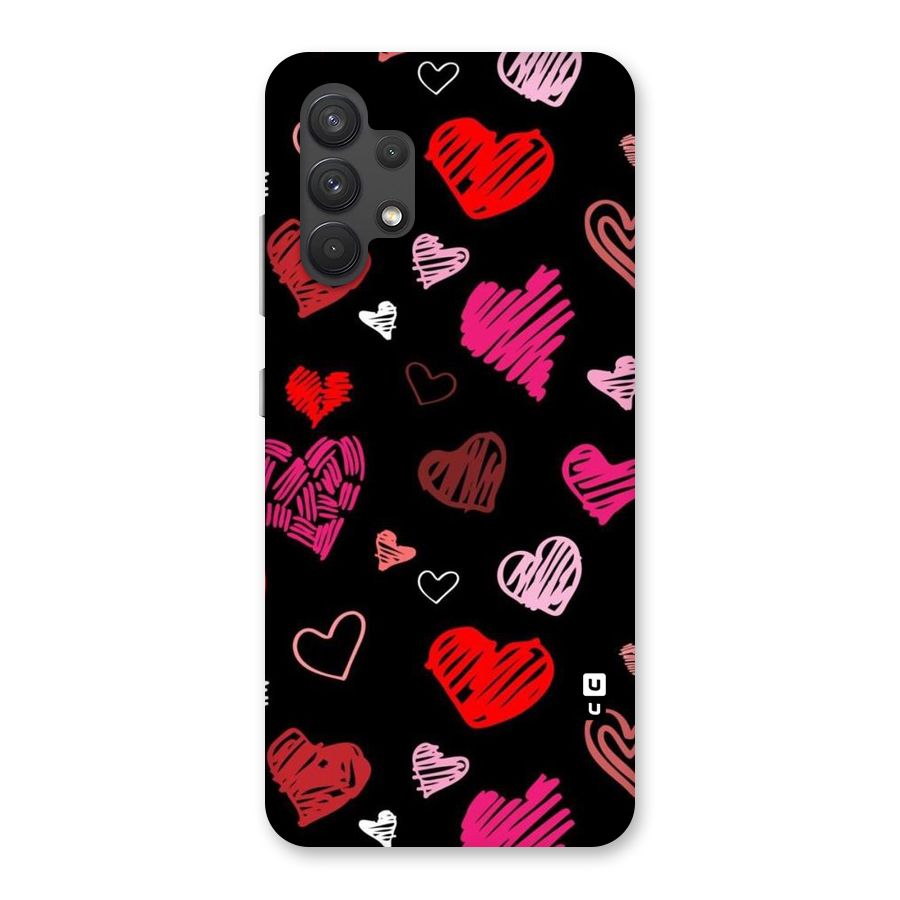 Hearts Art Pattern Back Case for Galaxy A32