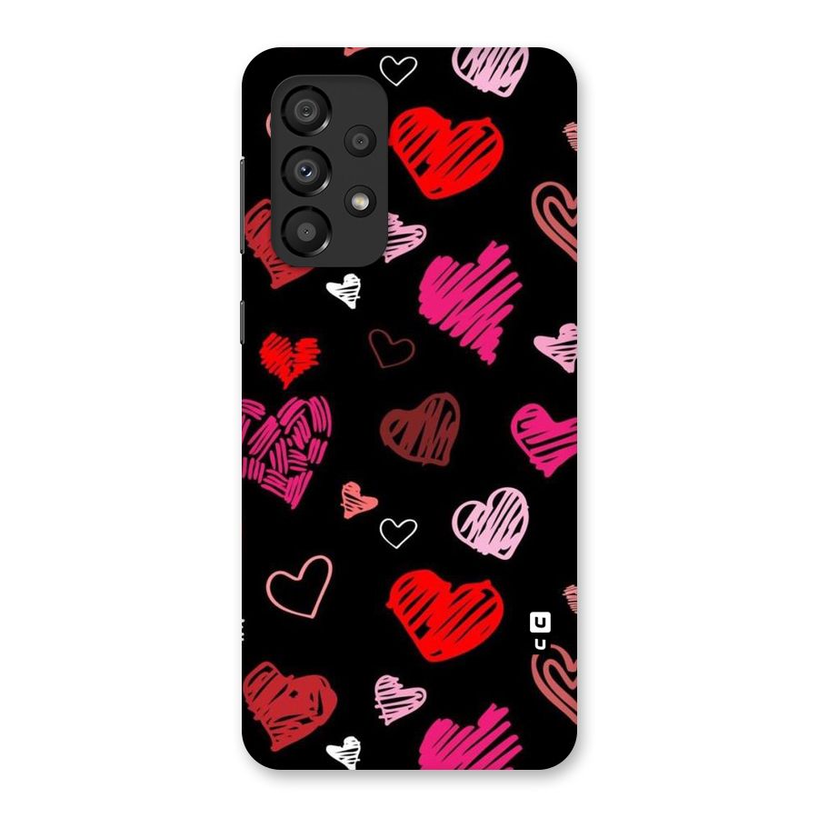 Hearts Art Pattern Back Case for Galaxy A33 5G