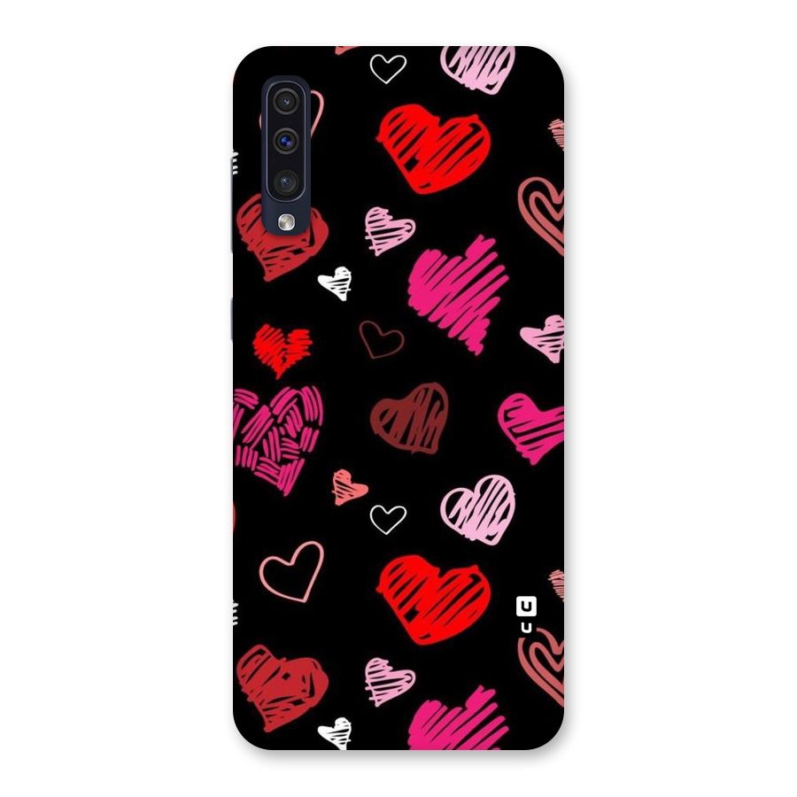 Hearts Art Pattern Back Case for Galaxy A50s