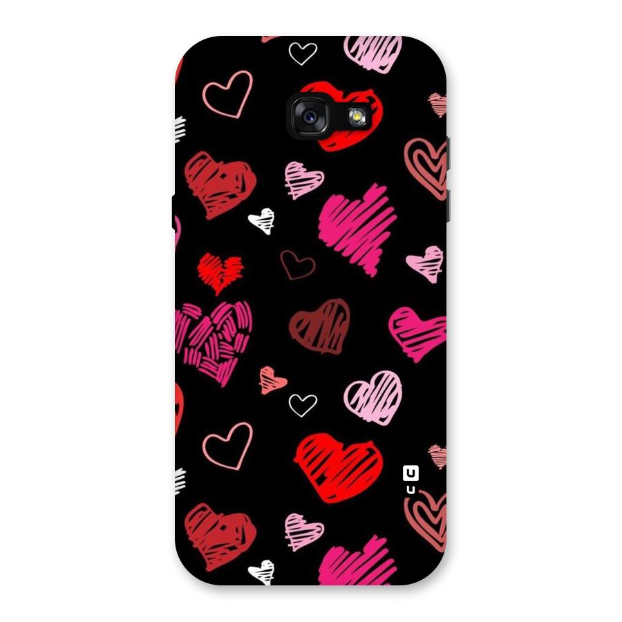 Hearts Art Pattern Back Case for Galaxy A7 (2017)