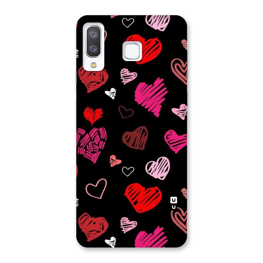 Hearts Art Pattern Back Case for Galaxy A8 Star
