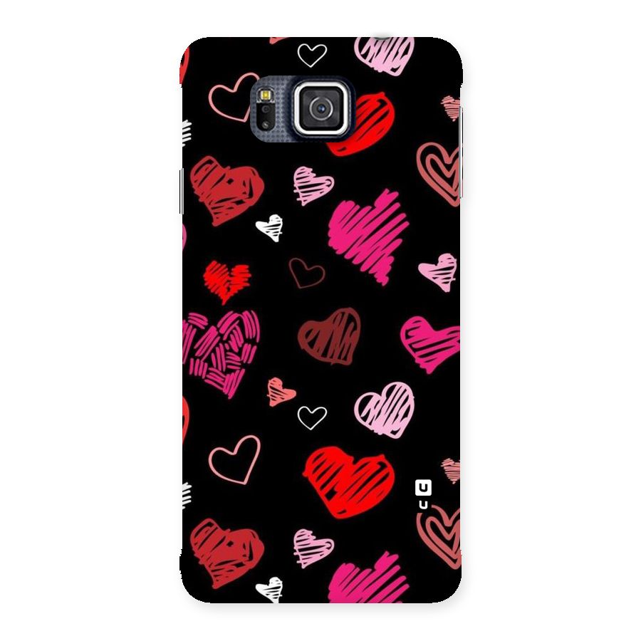 Hearts Art Pattern Back Case for Galaxy Alpha