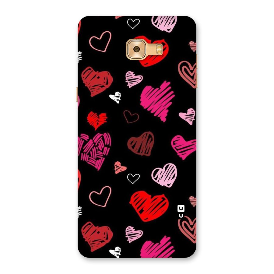 Hearts Art Pattern Back Case for Galaxy C9 Pro