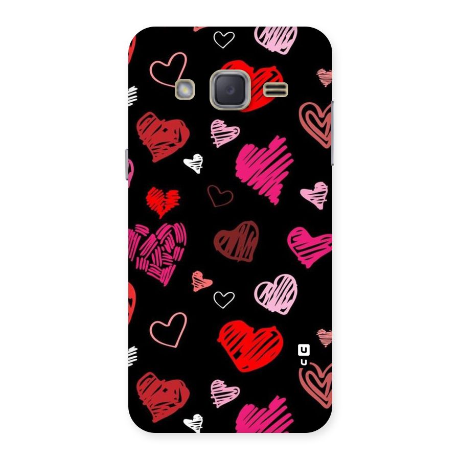 Hearts Art Pattern Back Case for Galaxy J2