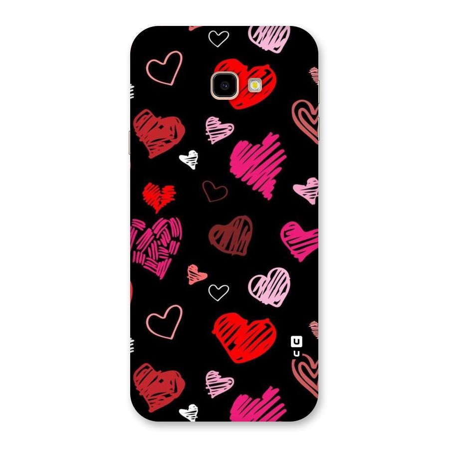 Hearts Art Pattern Back Case for Galaxy J4 Plus