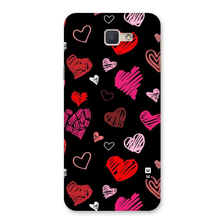 Hearts Art Pattern Back Case for Galaxy J5 Prime