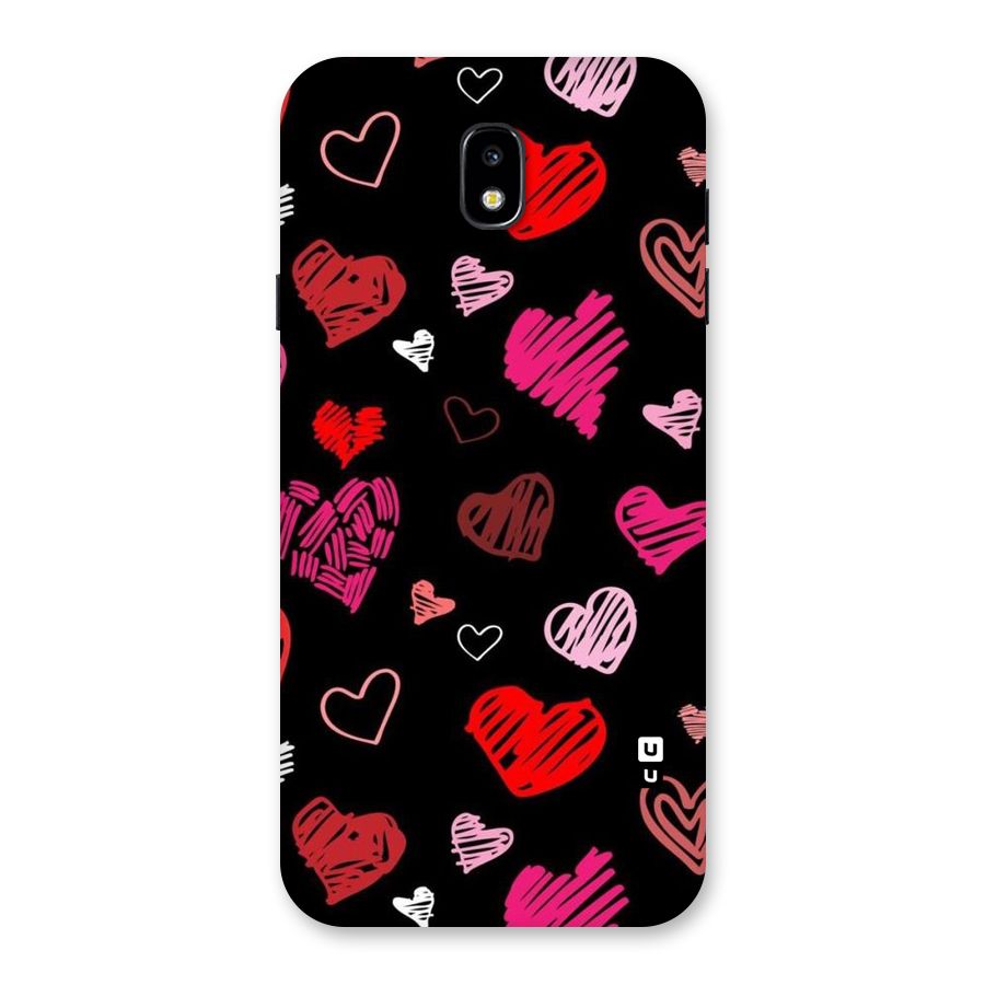 Hearts Art Pattern Back Case for Galaxy J7 Pro