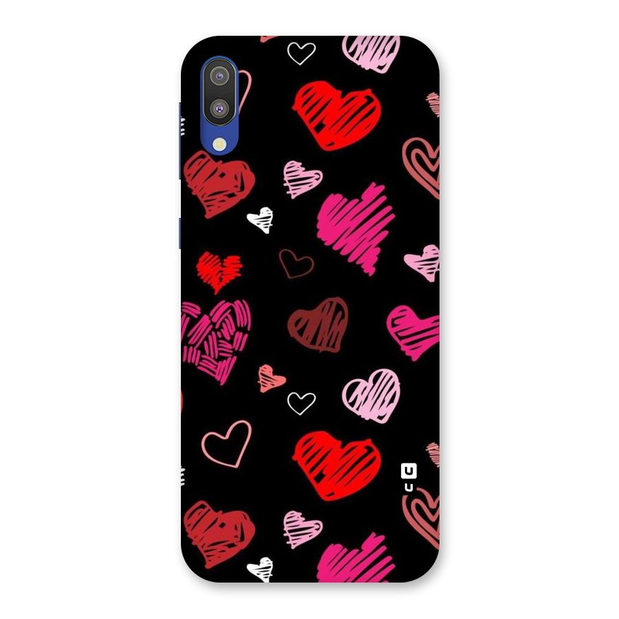 Hearts Art Pattern Back Case for Galaxy M10