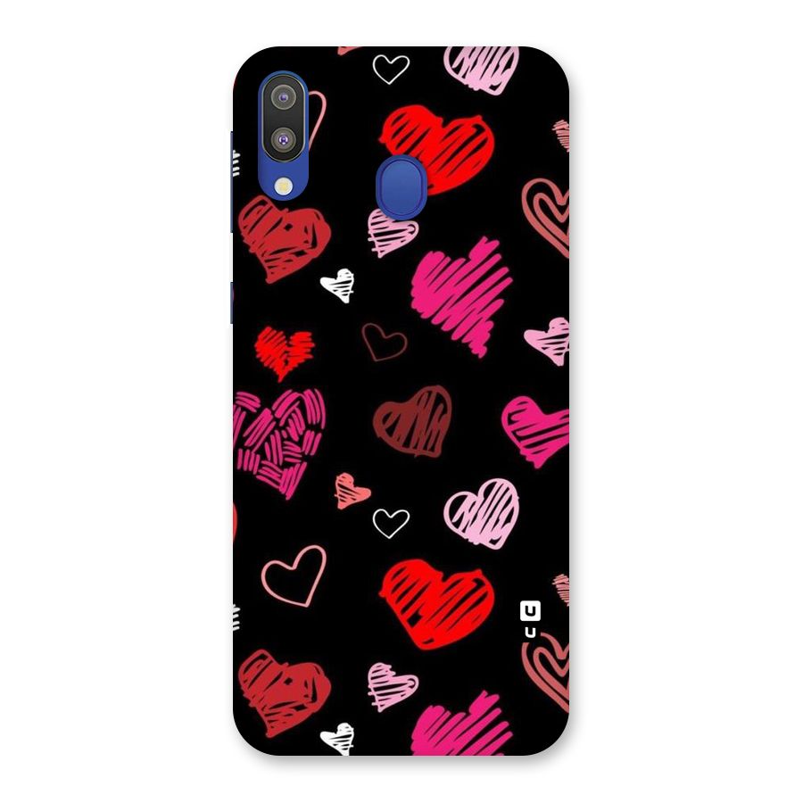 Hearts Art Pattern Back Case for Galaxy M20