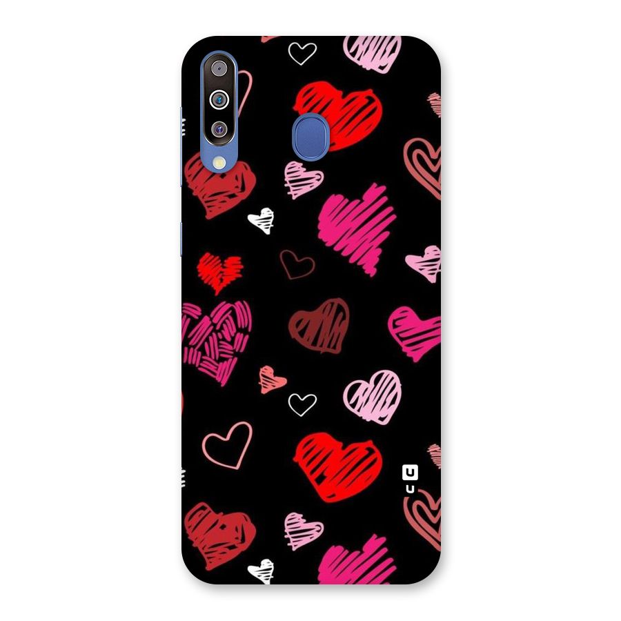 Hearts Art Pattern Back Case for Galaxy M30