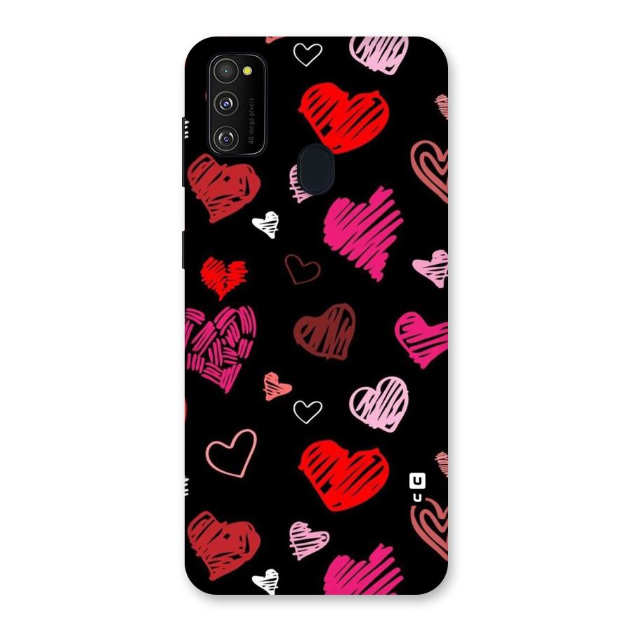 Hearts Art Pattern Back Case for Galaxy M30s