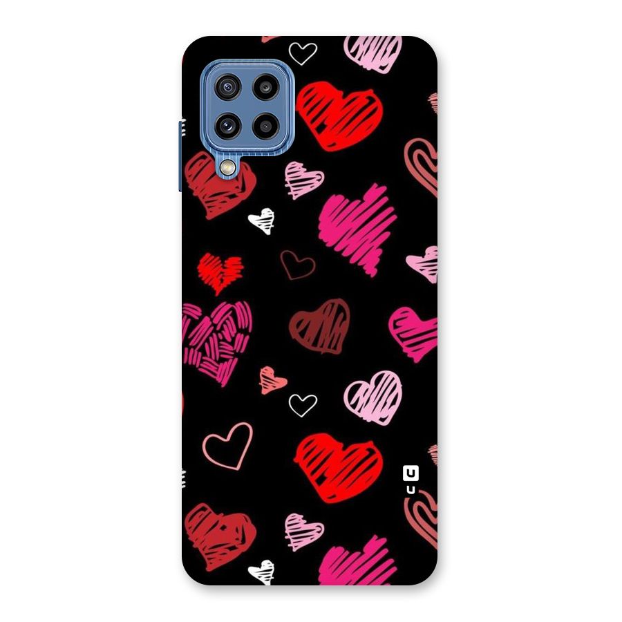 Hearts Art Pattern Back Case for Galaxy M32