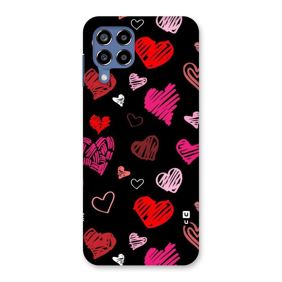 Hearts Art Pattern Back Case for Galaxy M53 5G
