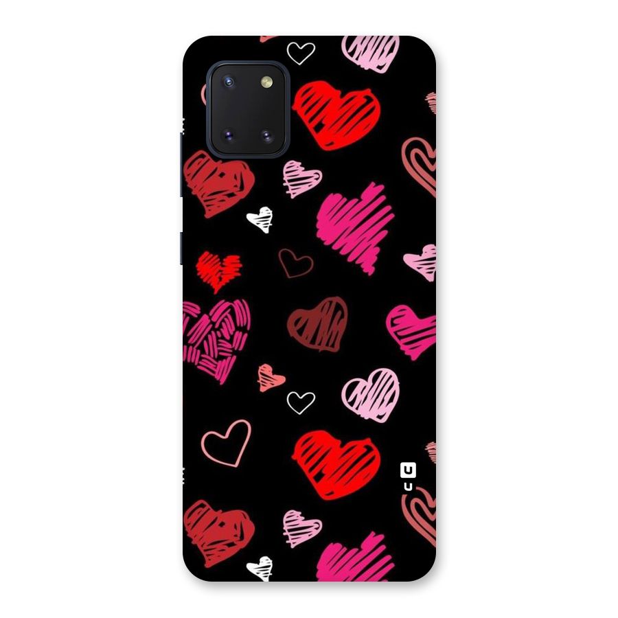 Hearts Art Pattern Back Case for Galaxy Note 10 Lite