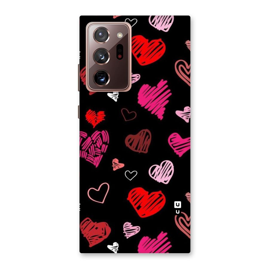 Hearts Art Pattern Back Case for Galaxy Note 20 Ultra